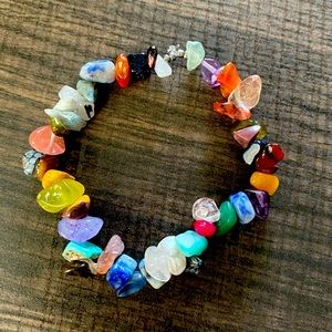 Homemade gem bracelet